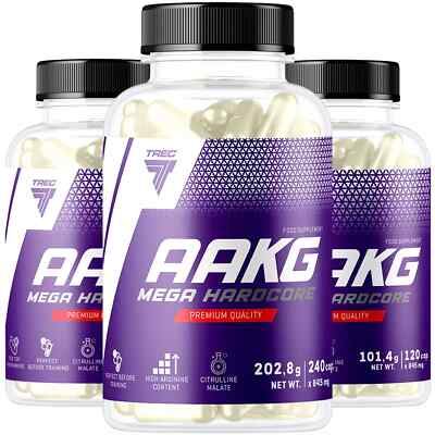 AAKG MEGA HARDCORE - 120-240 Kaps - Aminosäuren Durchblutung Pump Muskelaufbau
