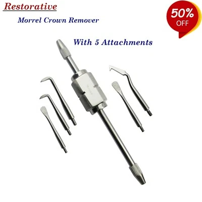 TK PLUS Dental Morrel Crown Remover Set with 5 Attachable Points Restorative instruments