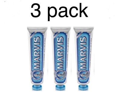 3pack MARVIS Aquatic Mint toothpaste 85ml / 4.5 oz
