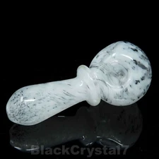 5 inch Handmade Thick Double Bowl White Owl Tobacco Smoking Bowl Glass Pipes