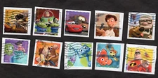 #4553-7 and #4677-81 Pixar:  Send a Hello/Mail A Smile, Used Sets, Forever