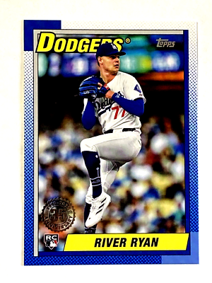 2025 Topps Series 1 River Ryan 35th Anniversary Rookie Card #T90 