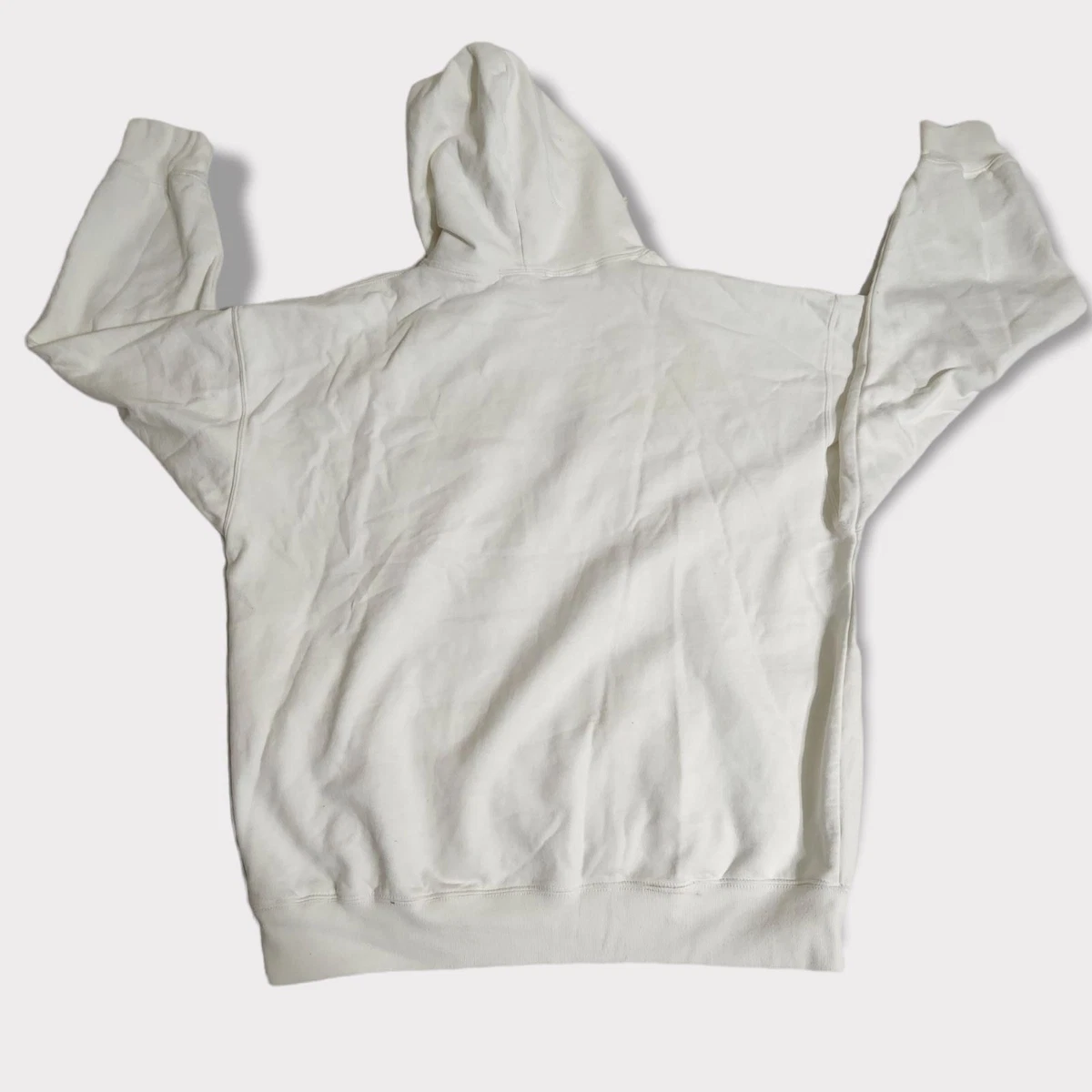 Brandy Melville Women White Butterfly Rare Embroidered Hoodie Size W25 X L27