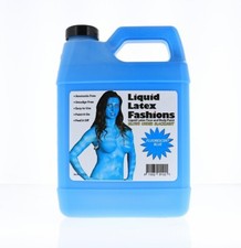 Fluorescent Blue 32 Oz Liquid Latex - GLOWS UNDER BLACKLIGHT Halloween Costume