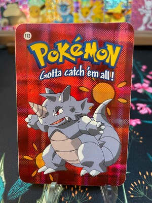  Rhyhorn 112 -  Vintage Vending Machine Prism Sticker 2000 - Pokemon 
