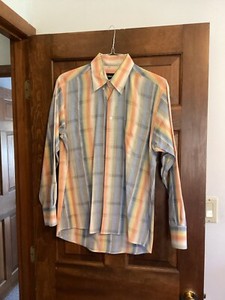 Men's Moiss Size L / Large Long Sleeve Button Down Shirt Top