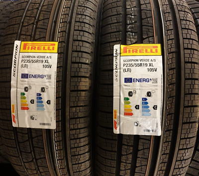 2X PIRELLI SCORPION VERDE 235/55/19 ALL SEASON TYRES 235 55 ZR19
