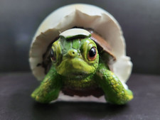 Vtg Hatching Egg Baby Sea Turtle Sculpture Figurine Ocean Marine Coastal D cor