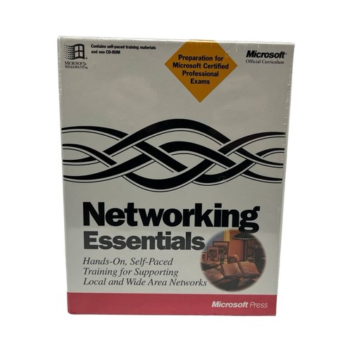 NEW Microsoft Networking Essentials 1996 1st Edition Book & CD Sealed! - 第 1/12 張圖片