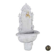Fontana da parete XL lavandino da giardino vasca da parete vasca di colata antica fontana parete