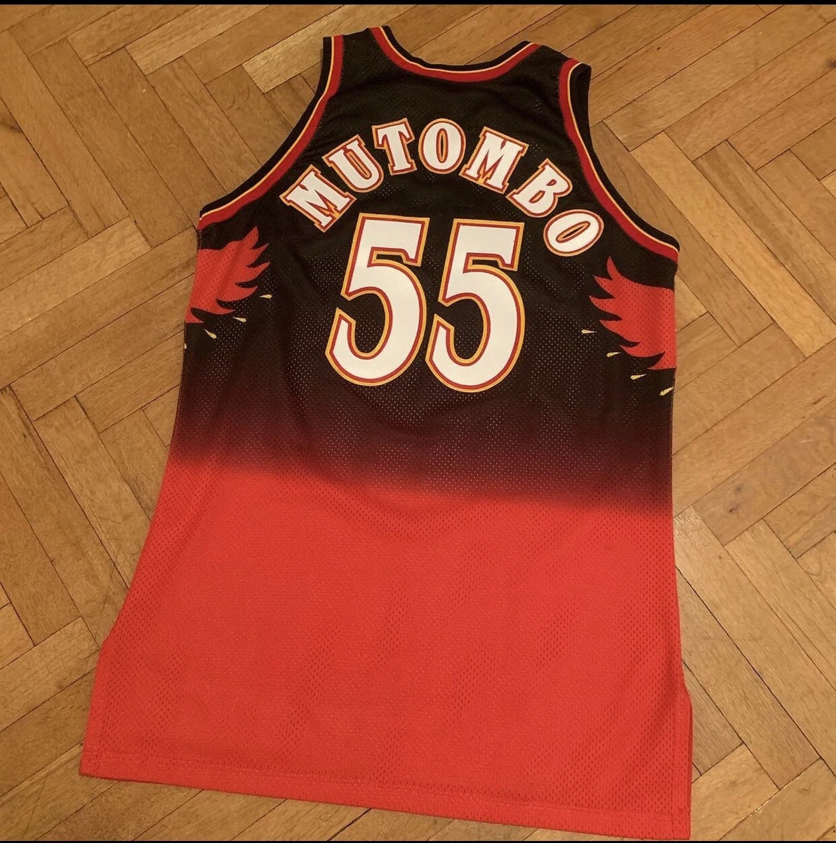 Dikembe Mutombo Atlanta Hawks Throwback NBA Swingman Jersey