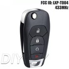 LXP-T004 433MHz Remote Key Fob for Chevrolet Trailblazer 2021 2022 Cruze 2019