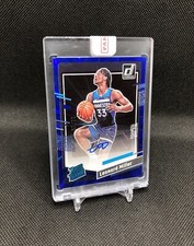 2023-24 Donruss Leonard Miller /25 RATED ROOKIE AUTO BLUE HOLO LASER SSP RC #273