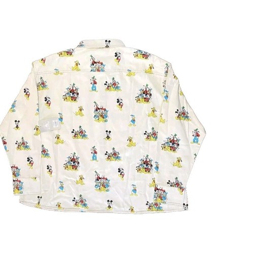 Mickey And friends Button Up Women’s Long Sleeve Shirt Size Large New With Tags - Picture 2 of 3