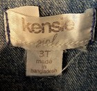 Kensie Girl New Girls 3 Pc Set. Knit Top,pant,denim Jckt. Size 3T. New With Tags — photo 4