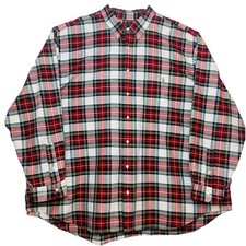 Ralph Lauren Long Sleeve Button Down Oxford Shirt Mens Size 4XB Red Plaid Preppy