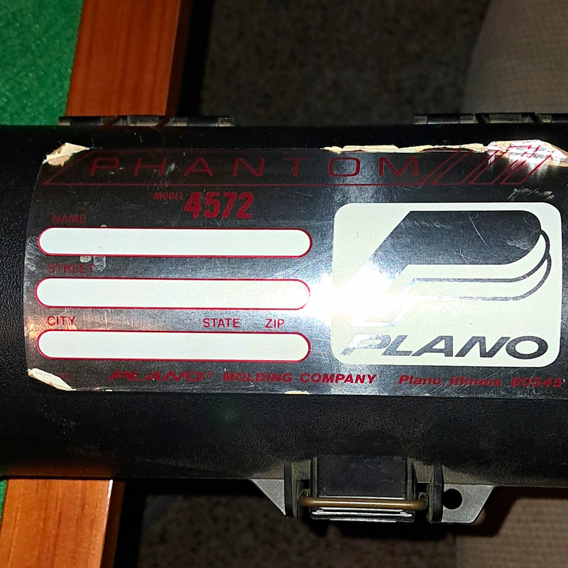 Plano Phantom 4572 Hard-Sided Fishing Rod Tube Case 45in 1 Rod Black
