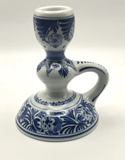 Delft Koninklijke De Porceleyne Fles Chamber Candlestick Candle Holder No. 1021