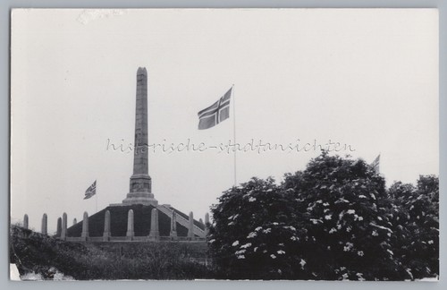 Haugesund Norwegen - Haraldshaugen-Monument - Altes Foto 1970er - Picture 1 of 2