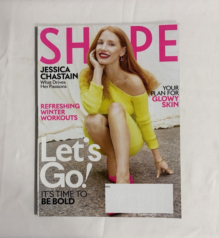 Shape Jessica Chastain “What Drives Her Passions” Issue Jan/Feb 2021 Magazine
