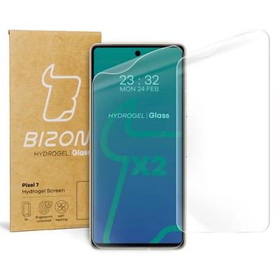2x Schutzfolie für Pixel 7 Bizon Displayschutzfolie Folie Film Handyfolie