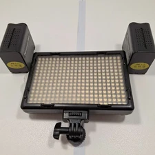 Tolifo LED Photo/Video Light PT‑308S w/ 2 FalconEyes BB‑6 Batteries – Works