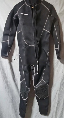 Sea Skin Wetsuit Mens Sz Medium Black  & Grey Surfing Diving Suit NWOT,Fast Ship - Afbeelding 2 van 14