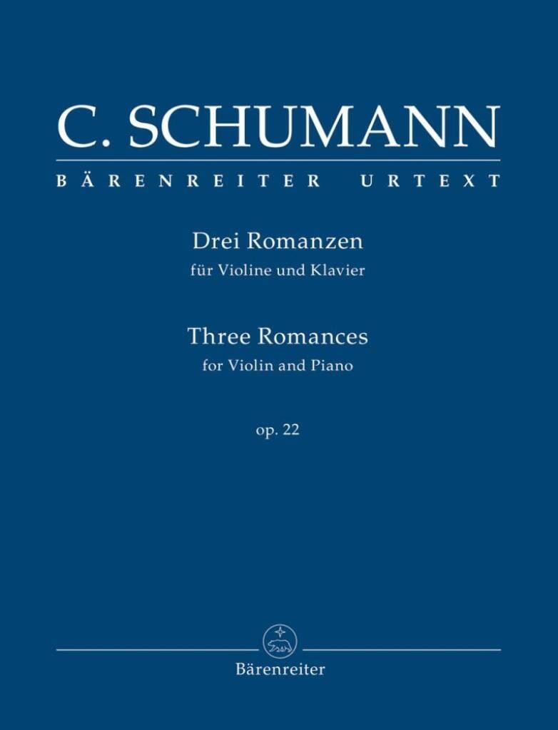 Three Romances for Violin & Piano Op.22 Violin Music Ross Baerenreiter Germany
