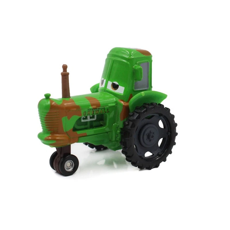 Disney Pixar Cars 2 3 Lightning Mcqueen Deluxe Frank Trattore Bulldozer Modello - Immagine 3 di 4
