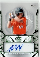 2024 Leaf Trinity Emerald Trent Caraway Auto 4/25 #CA-YCI