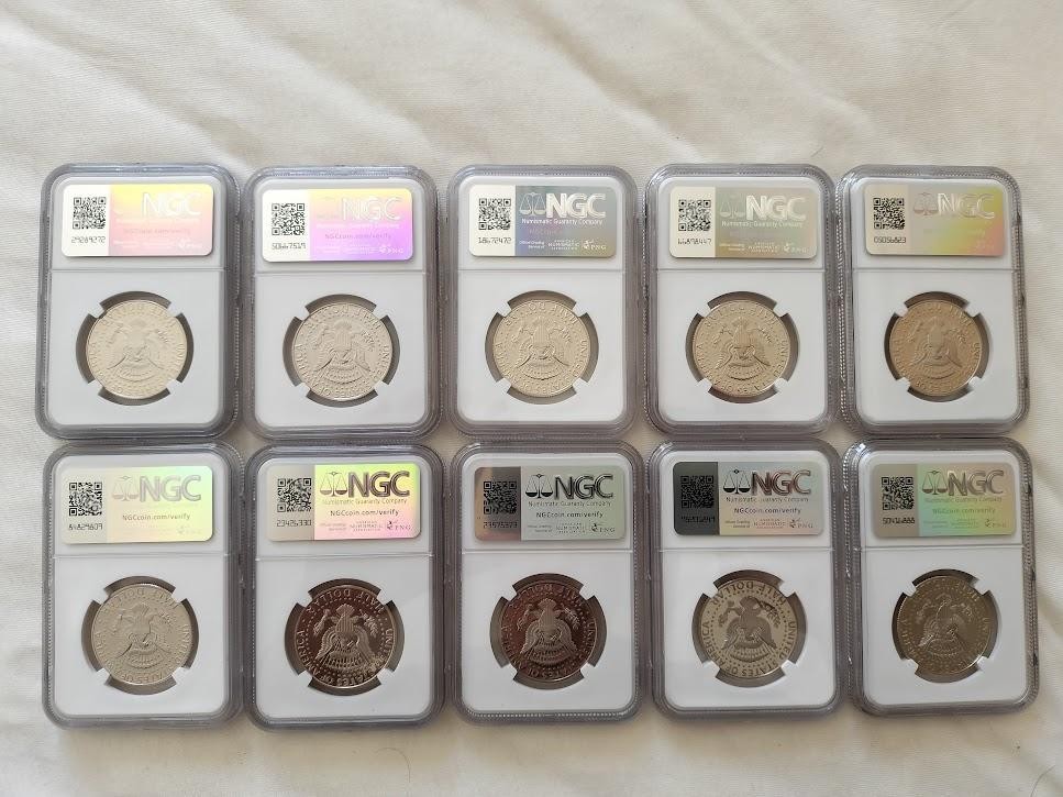 NGC PF69 Ultra Cameo 50C Set (2000–2009) – 10 Coins | eBay