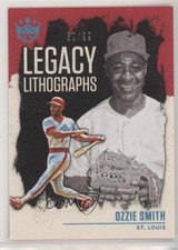 2021 Diamond Kings Legacy Lithographs Holo Blue 50/99 Ozzie Smith #LL-6 HOF 04br
