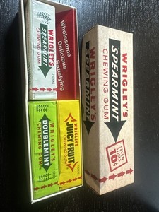 Wrigley GUM 3 pack Fun Box Gift Variety Display RARE