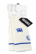 Sanrio Hello Kitty and Friends Cream Blue Crew Socks Adult Size 6.5 - 12.5 NWT