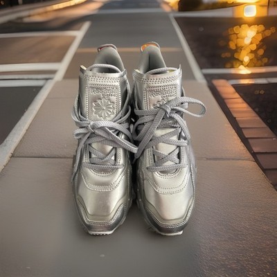 Size 11 - Cardi B x Reebok Classic Leather Silver Metallic Pewter W