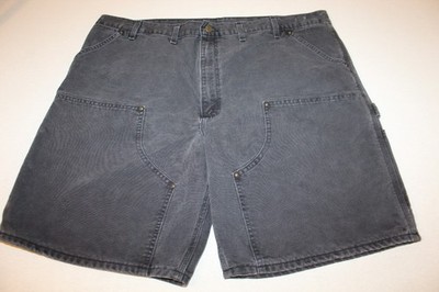 VTG CARHARTT Double Knee B80 BLK Carpenter Duck Leather Patch Size