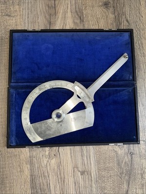 Vintage Engineers Protractor 8  Union Instrument Corp Plainfield New Jersey
