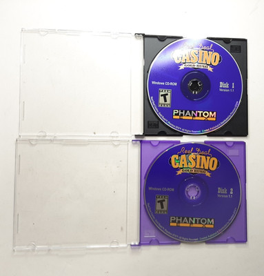 Lot of 2 Reel Deal Slots: Gold Rush (Disc 1 & 2)   PC CD ROM Casino Game Bundle
