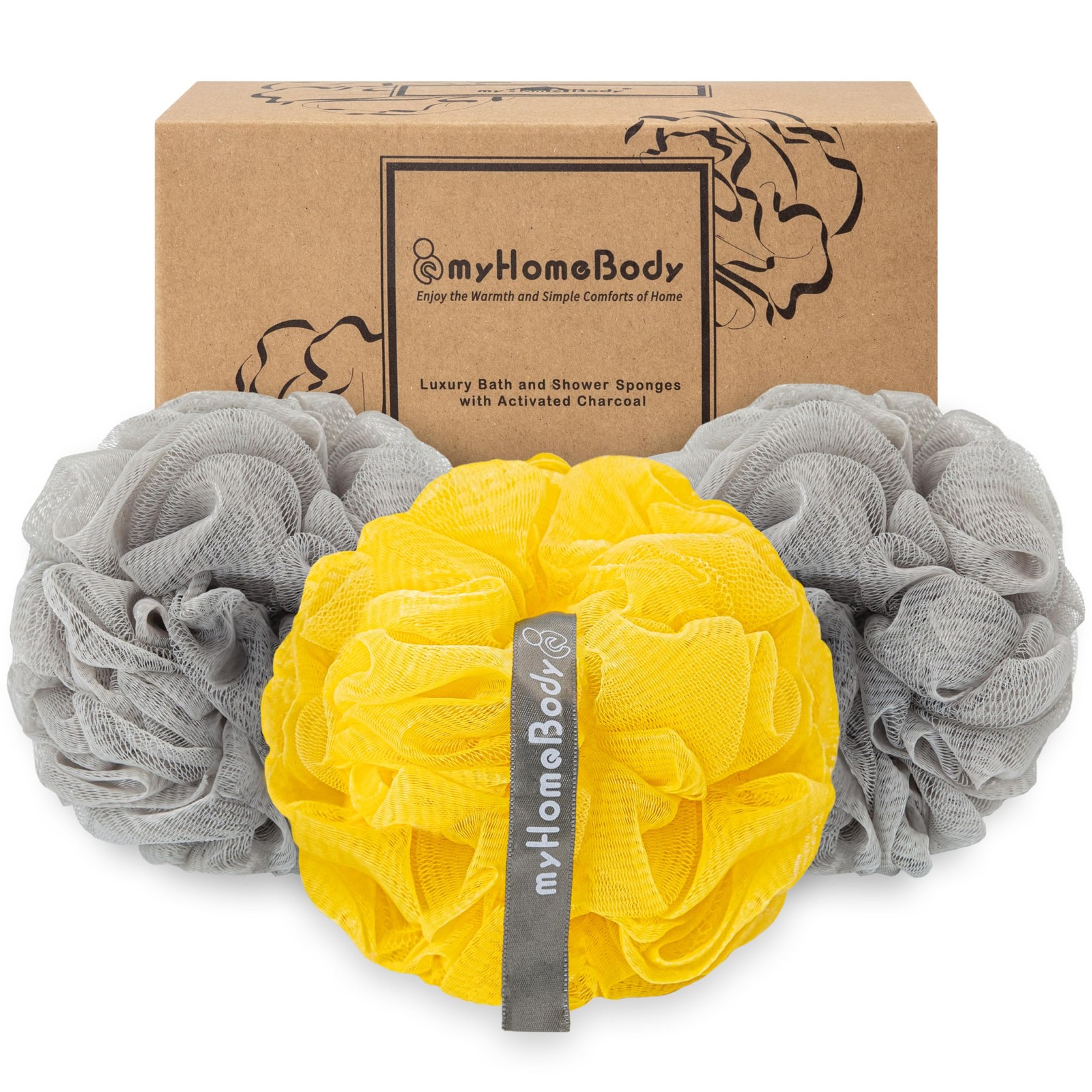 Éponge Loofah 70g éponge de bain éponge pour le corps exfoliante naturelle
