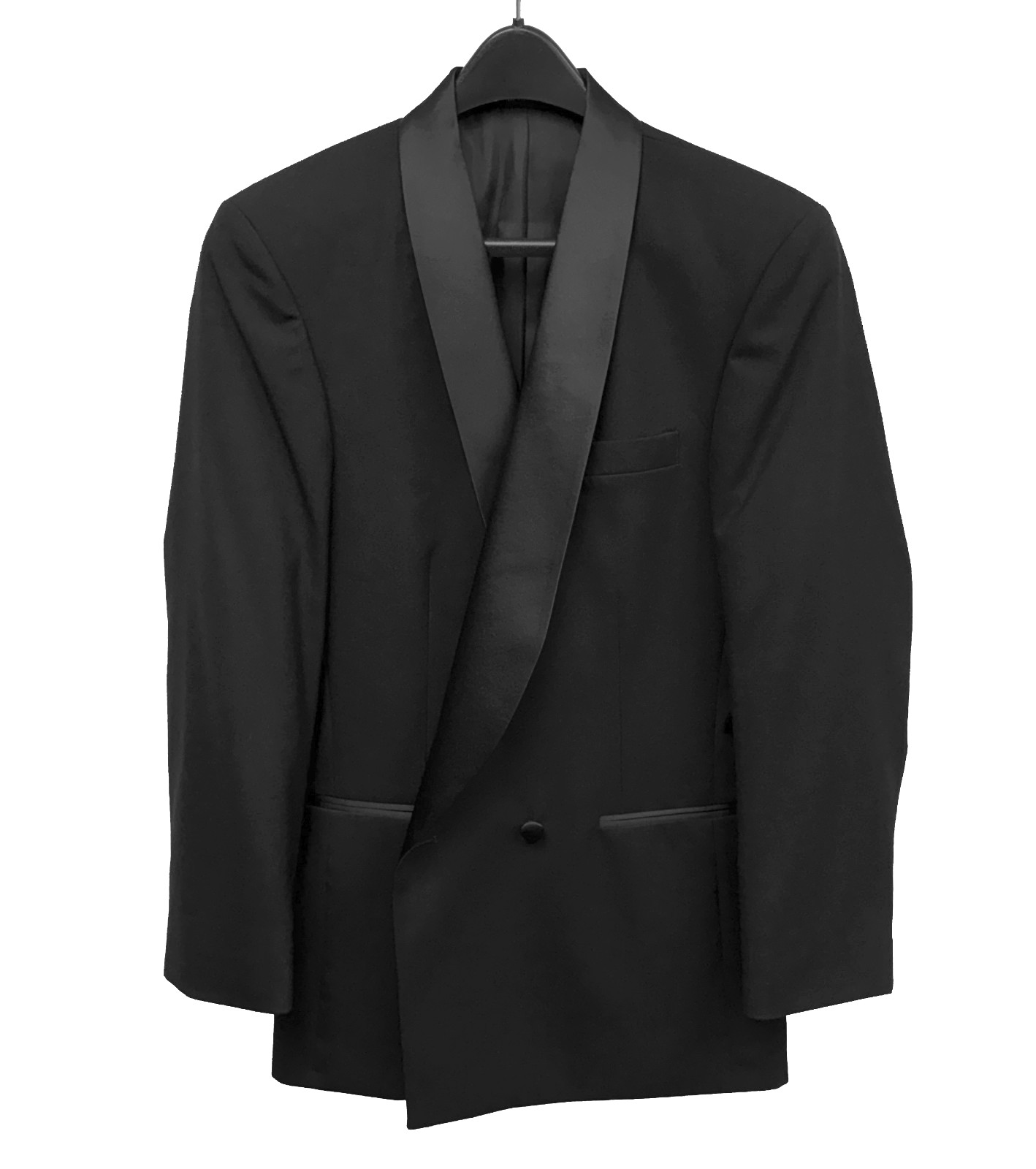 NWT Men’s After Six Palermo Black Double-Breasted Tuxedo Jacket Size 38XL
