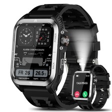 Reloj Inteligente Con Llamadas Bluetooth y Linterna Smart Watch Para Hombre 2026