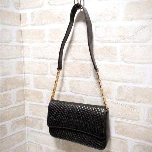 BALLY Quilted One Handle Bag Black 17a