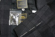 Sartoria Partenopea Black Gray Plaid Flannel ...