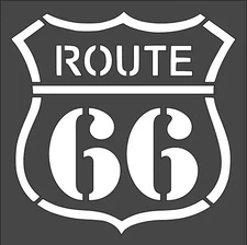 Route 66 Artistic Design Wall Art Stencil Reusable Plastic - StencilAir