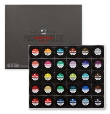 ShinHan art Professional Poster Color Paint Set 30 Colors 40ml Jar A Type
