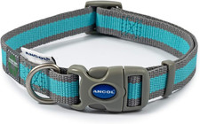 Collare Blu E Grigio, Taglia 5-9 (Collo Del Cane 45-70 Cm)