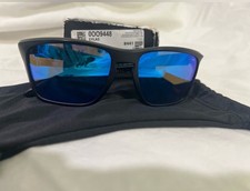 Oakley Sylas OO9448 Men s Black Plastic Frame Blue Mirrored Rectangle Sunglasses