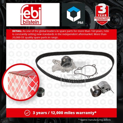 Timing Belt & Water Pump Kit fits HYUNDAI LANTRA XD 2.0D 01 to 06 D4EA Set Febi