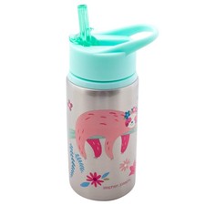 Stephen Joseph Stainless Steel Water Bottles, 18 Ounce Pack of 1 , SLOTH