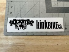 Kink Rockstar Energy Sticker Sheet Decal Old Mid School Bmx Genuine 2 Stickers